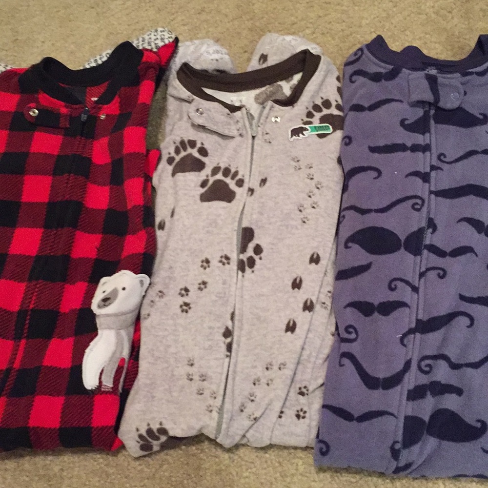 3 Footie Pajamas Carter’s 4T